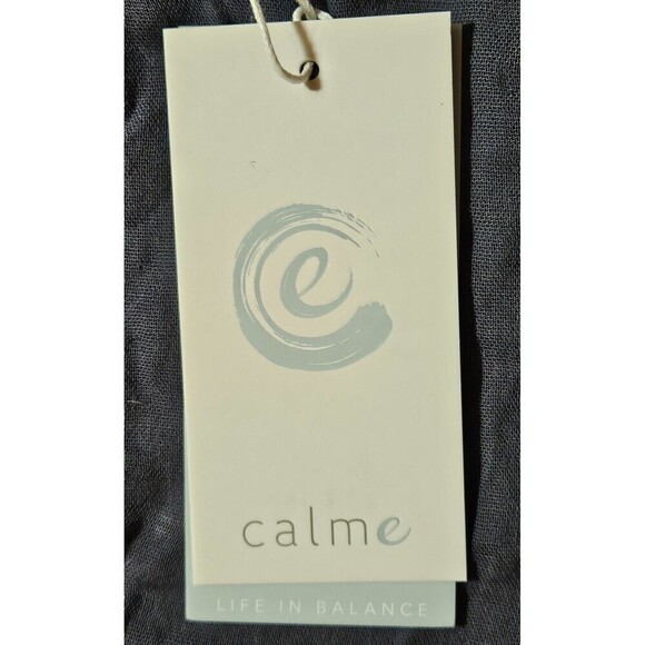 Calme Double Gauze Drape Tank Top Graphite Size Small NWT - Picture 7 of 10